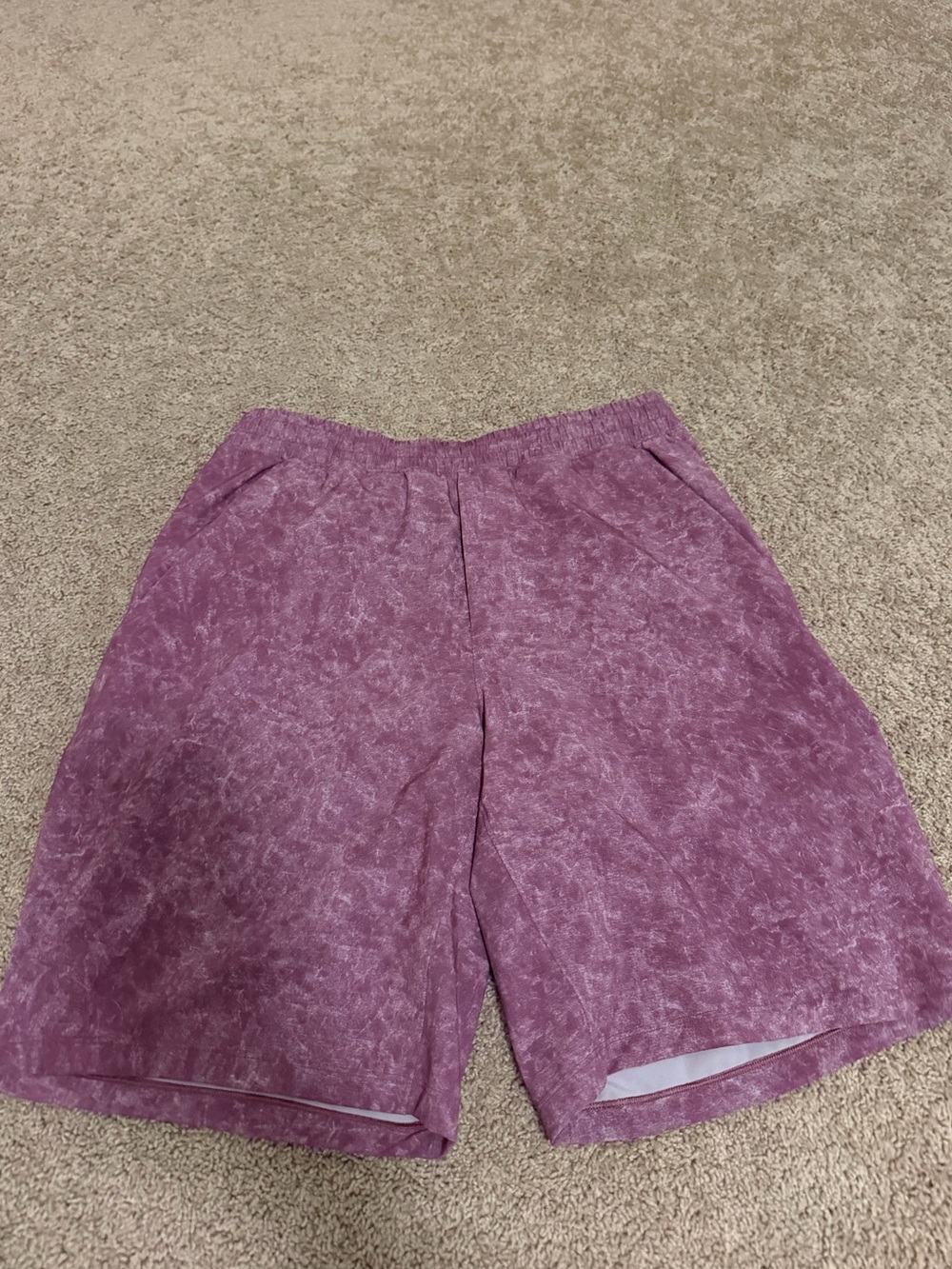 NWOT men’s lululemon athletica Purple Washed shorts
